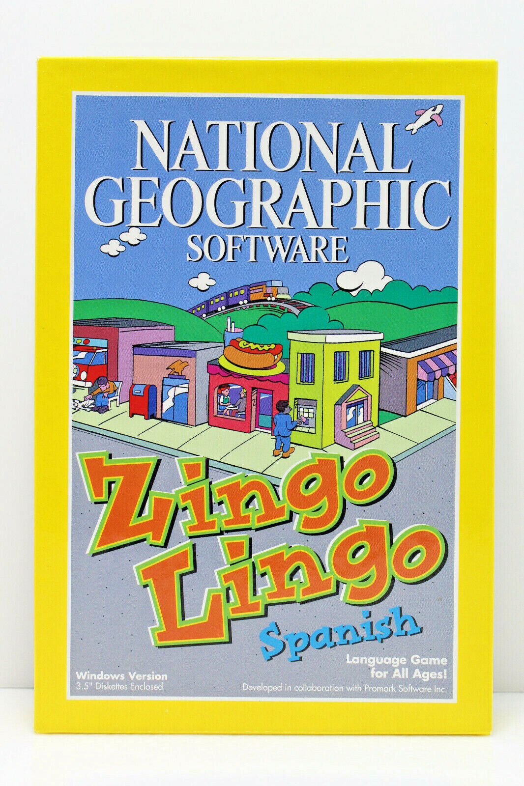 National Geographic Software - Zingo Lingo Spanish Language Game (IBM PC, 1995)