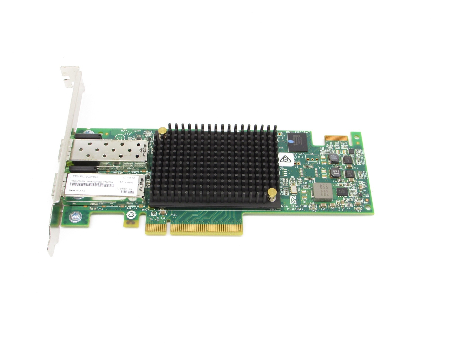 Emulex 00JT849 LPE16002 Dual-Port 16Gb PCI-e SFF Fibre Channel HBA Full Height