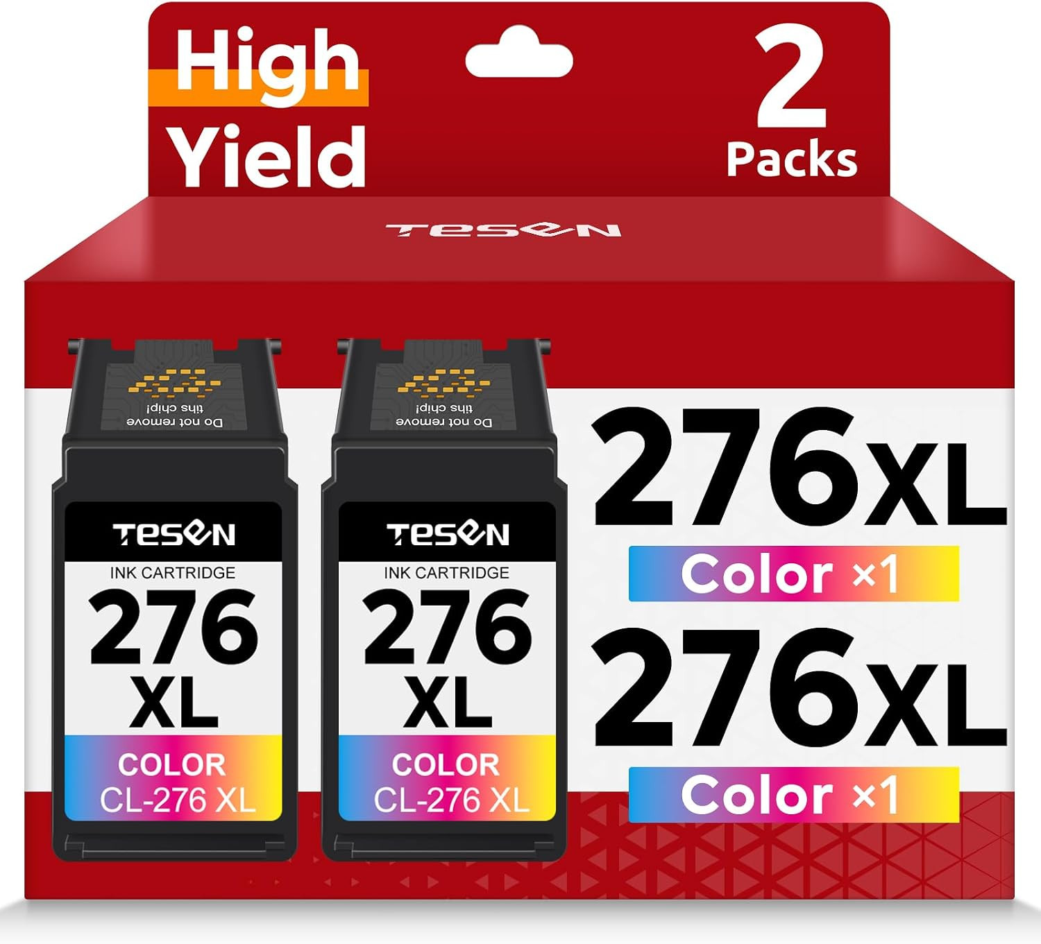 276XL Color Ink Cartridges Replacement for Canon 276 CL276 CL-276 XL 2-Pack