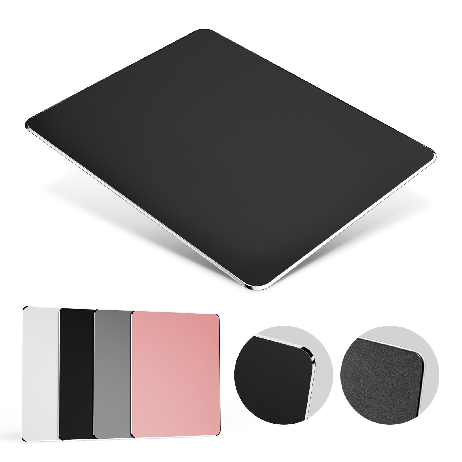Hard Metal Mouse Pad for Desk, Aluminum Solid Mouse Pad for Magic Mouse and P...