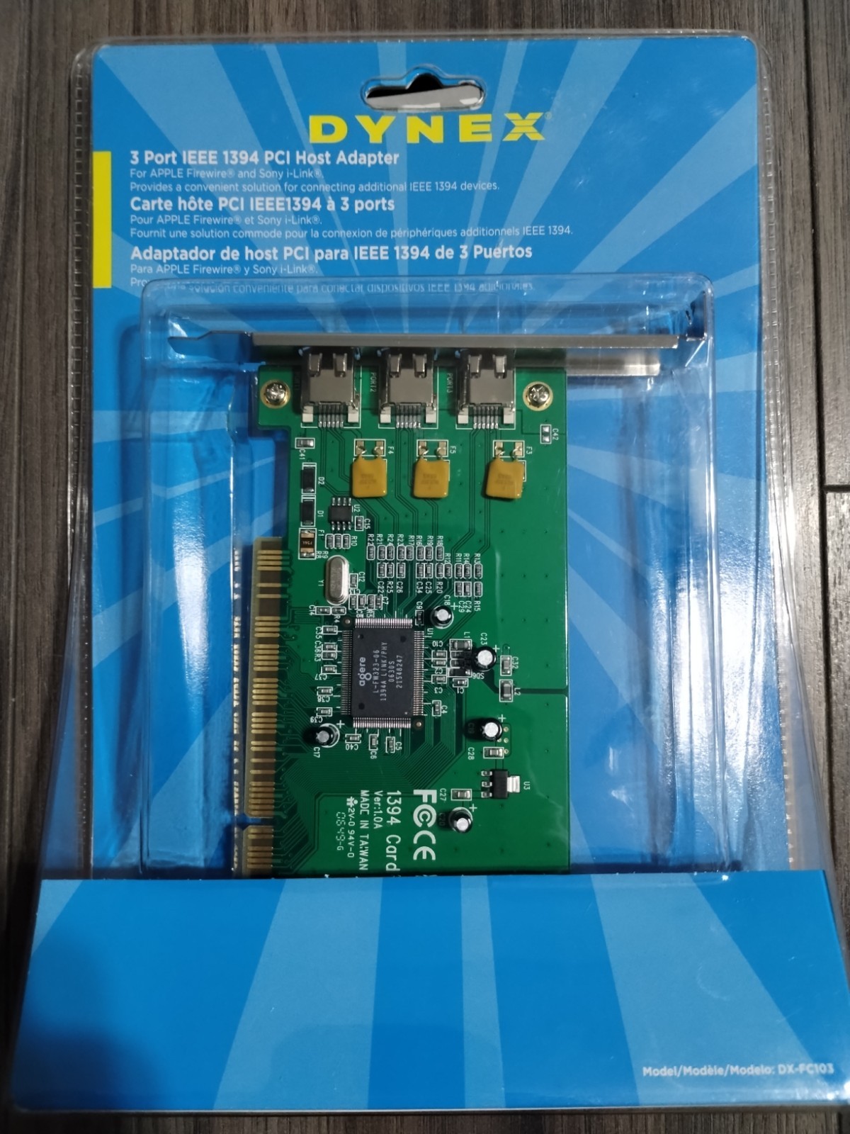 Dynex 3 Port IEEE 1394 PCI Host Adapter