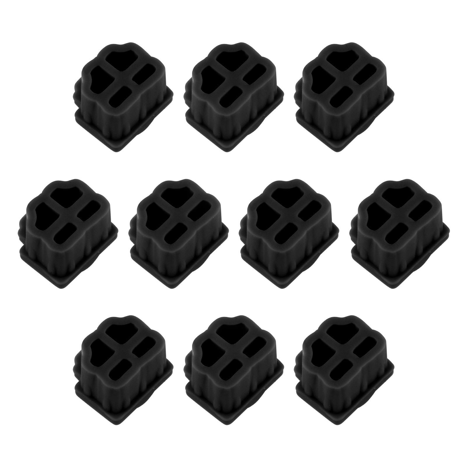 RJ11 Anti Dust Plug Port Dust Silicone Covers Caps Stoppers Black 30pcs