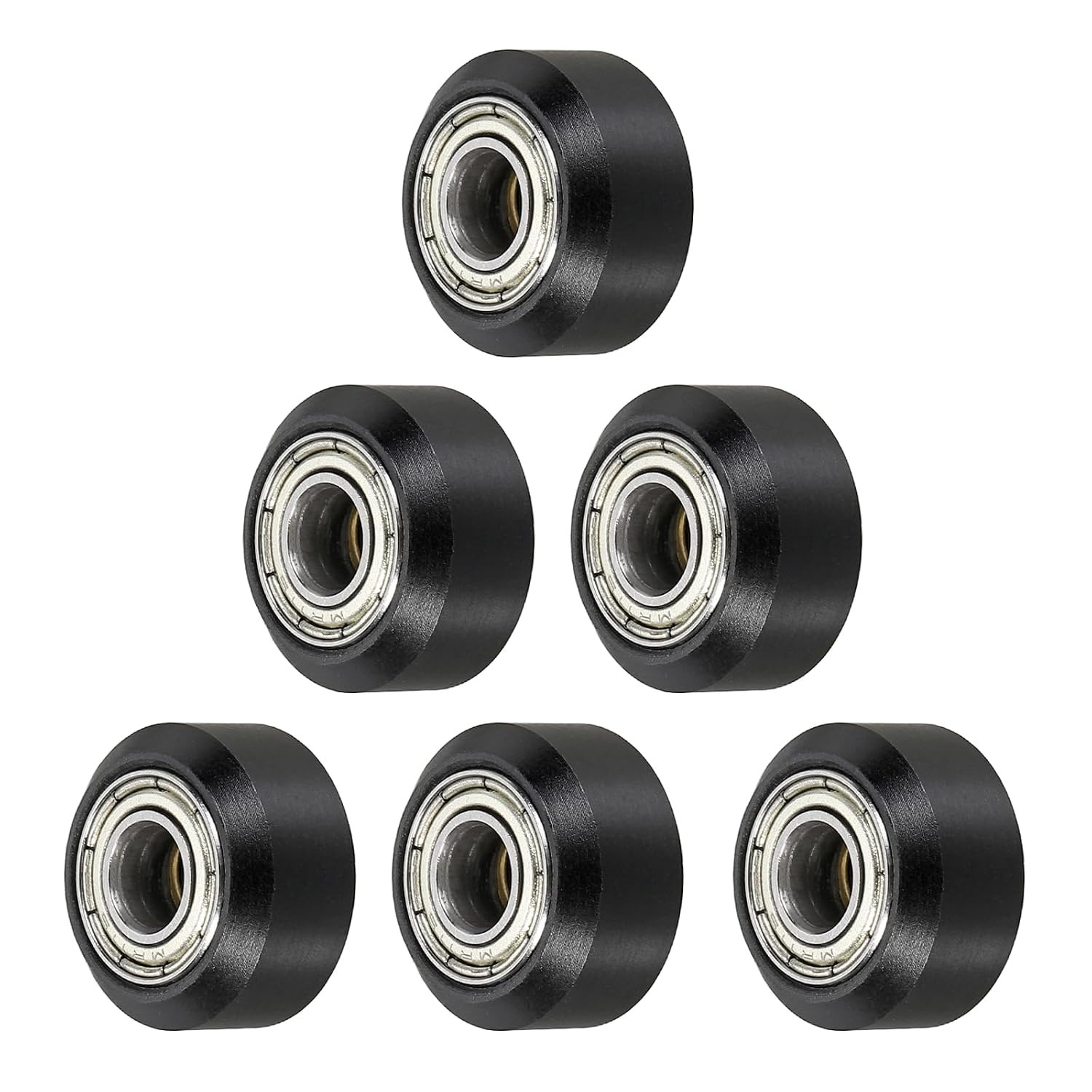 6pcs 3D Printer Wheels Small Slot POM Pulley Wheels Solid High-Speed Gantry Whee