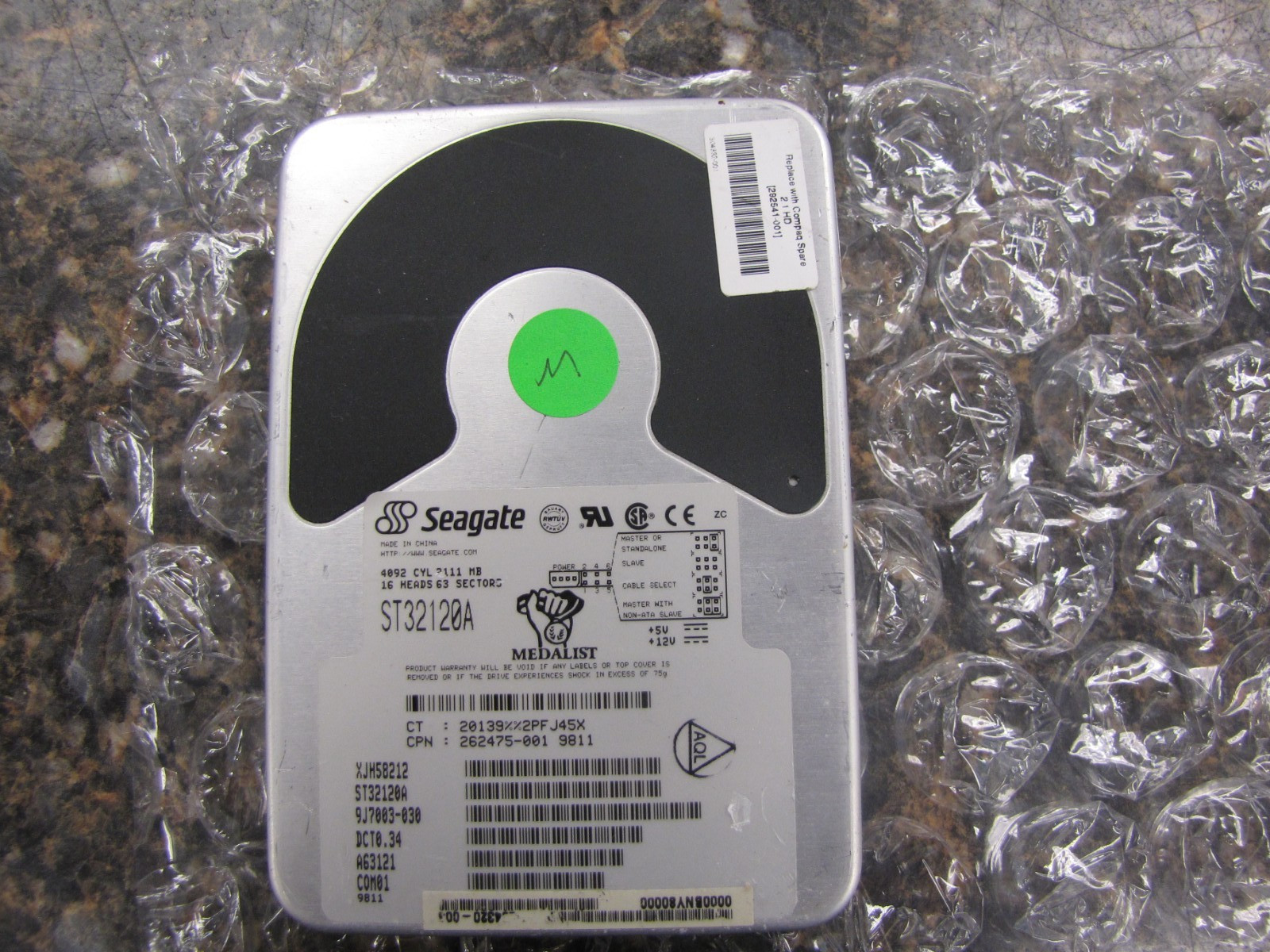 Seagate Medalist 2112MB Internal IDE Hard Drive HDD ST32120A 9j7003 -TESTED- NN8