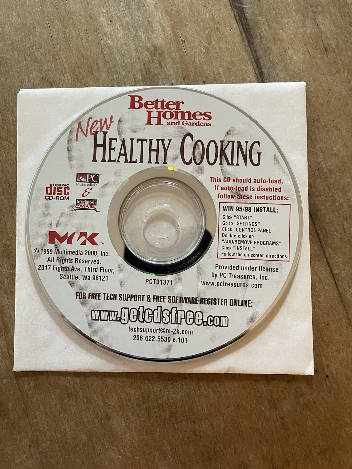 CD-ROM Better Homes and Gardens HEALTHY COOKING 1999