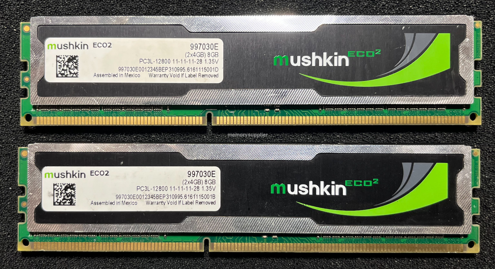 997030E Mushkin ECO2 8GB Kit (2 X 4GB) PC3-12800 DDR3-1600MHz non-ECC Memory