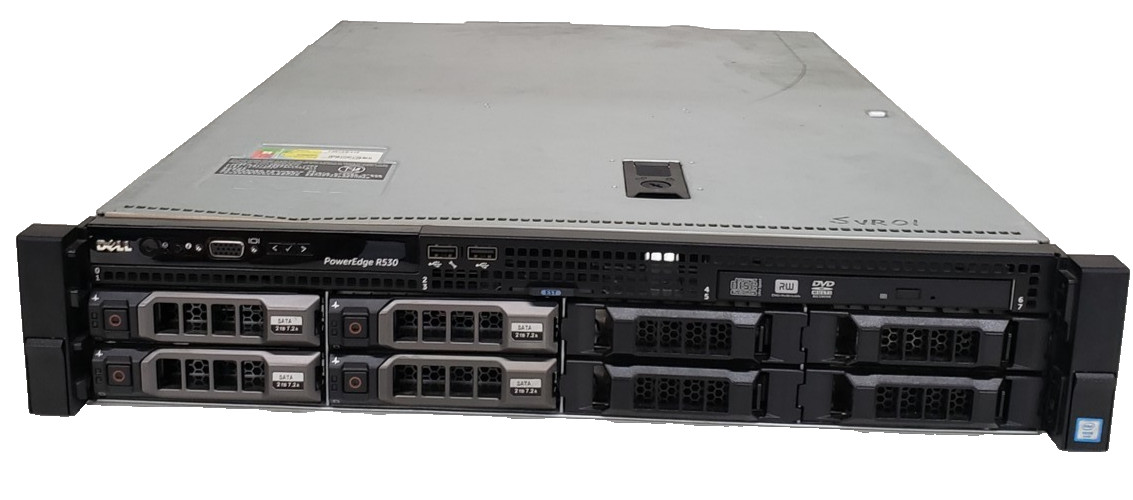 Dell PowerEdge R530 Intel Xeon E5-2630 v3 16GB DDR4 RAM 2U Rack Server No HDD.