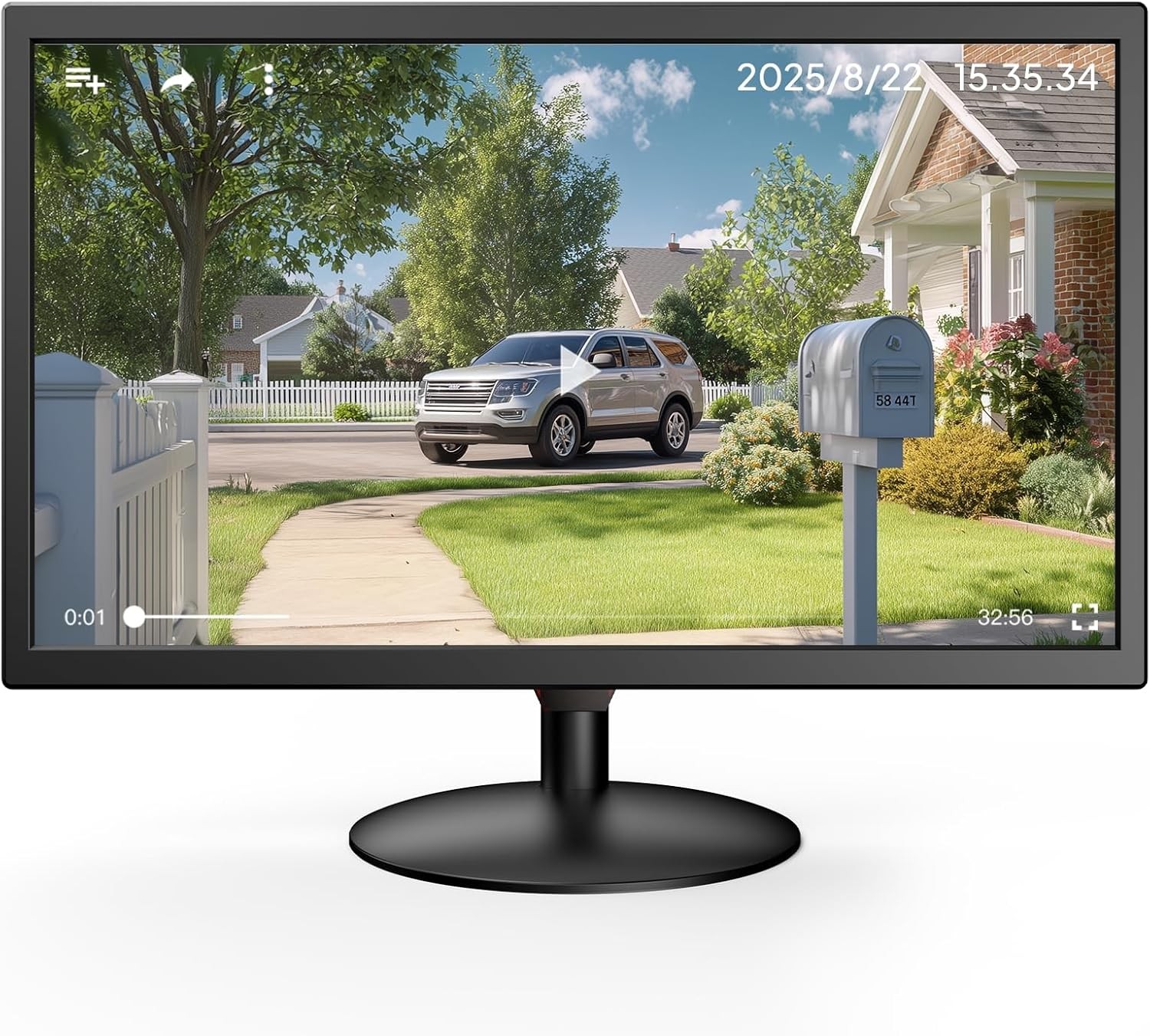 22" Monitor 1920x1080 Portable Second Screen HDMI VGA AV for PC Raspi/Computer
