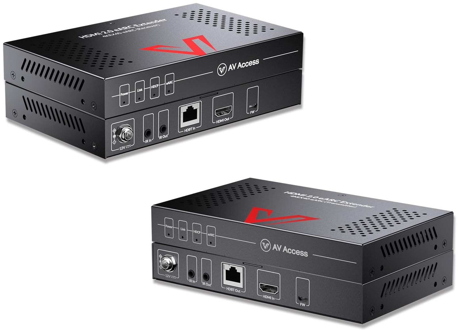 AV Access eARC HDMI Extender Balun HDBaseT 3.0 4K@60Hz Over CAT6a/7 Ethernet ...