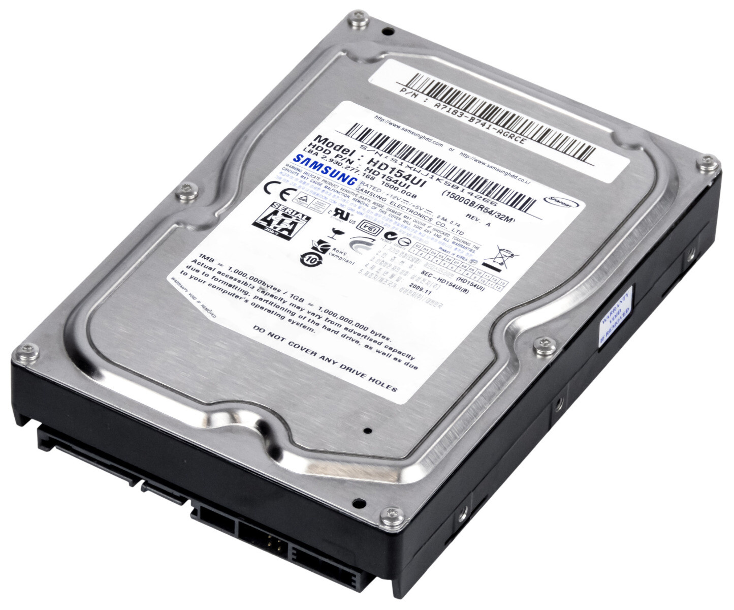 HARD DRIVE SAMSUNG SpinPoint F2EG HD154UI 1.5TB 5.4K 32MB SATA II 3.5''