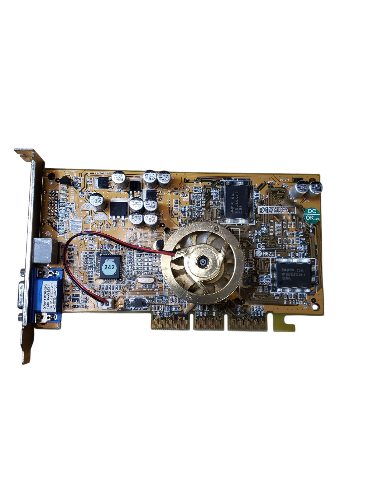 GeForce 4 MX440 D64M 64MB AGP Graphics Card Tested Working