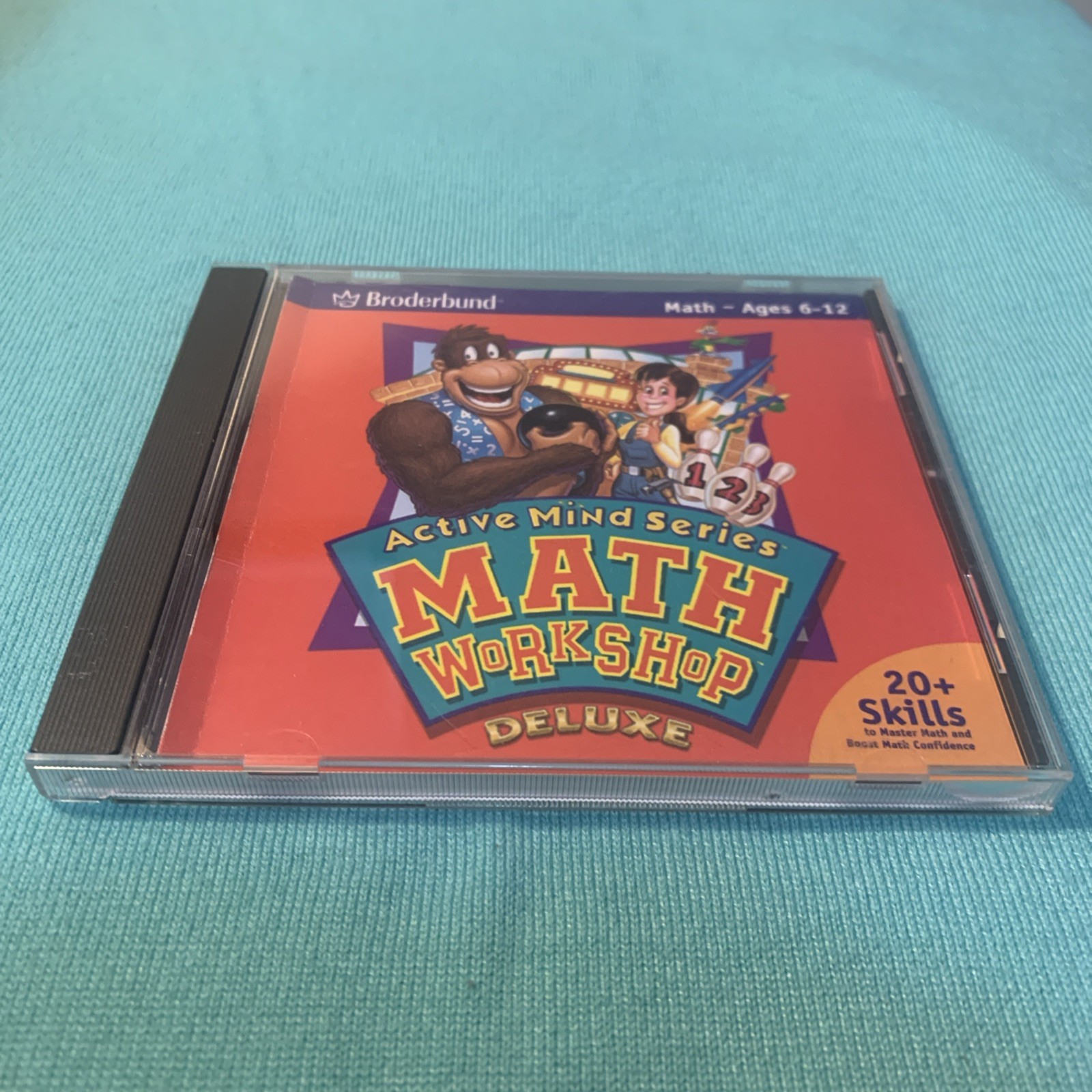 BRODERBUMD MATH 6-12 ACTIVE MIND SERIES MATH WORKSHOP DELUXE