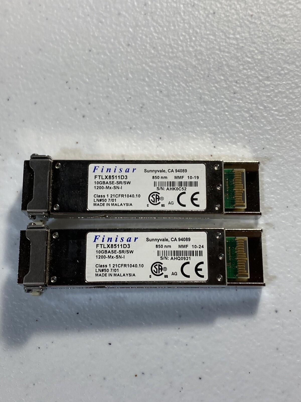 Lot Of 2 finisar ftlx8511d3
