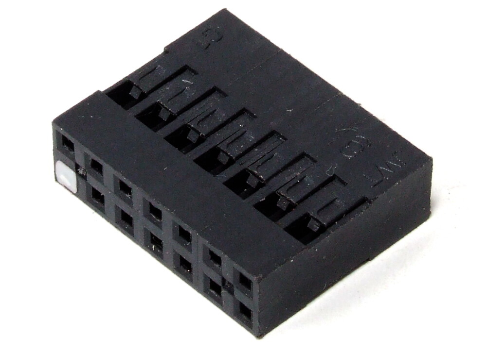 14-Pin 13-Way 2x7 Dual Row Crimp Housing Connector Socket Female Dupont Female