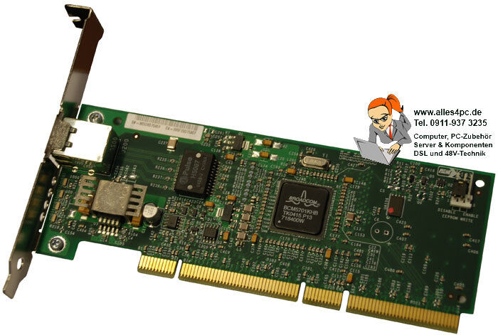 Network Card Lan Card Compaq 10/100/1000 PCI-64 Pci-X NC7770 Gigabit RJ-45