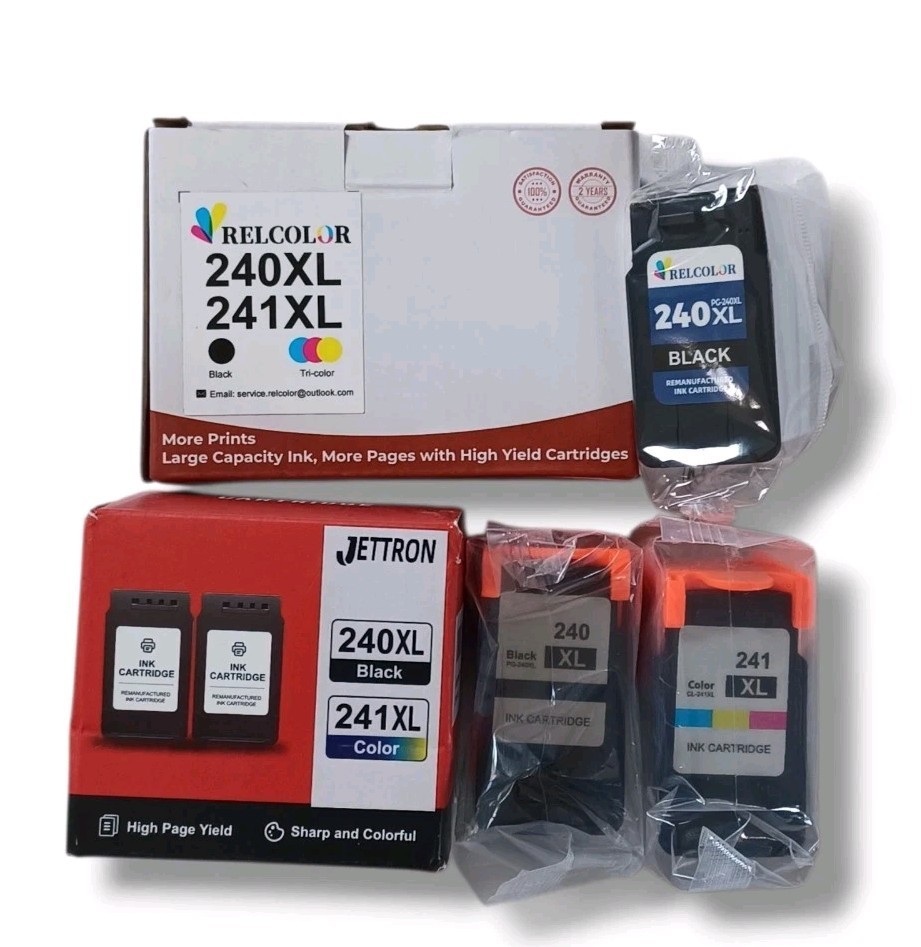 240XL 241XL Ink Cartridge Canon PIXMA Printer Relcolor Jettron