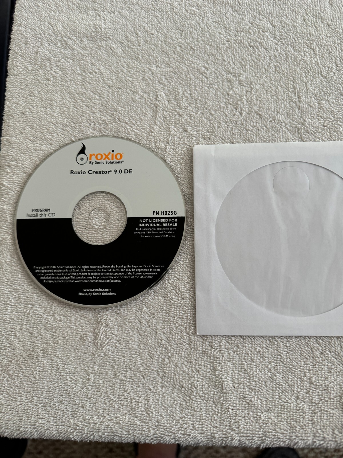 Roxio Creator 9.0 DE CD - PRODUCT KEY NOT INCLUDED