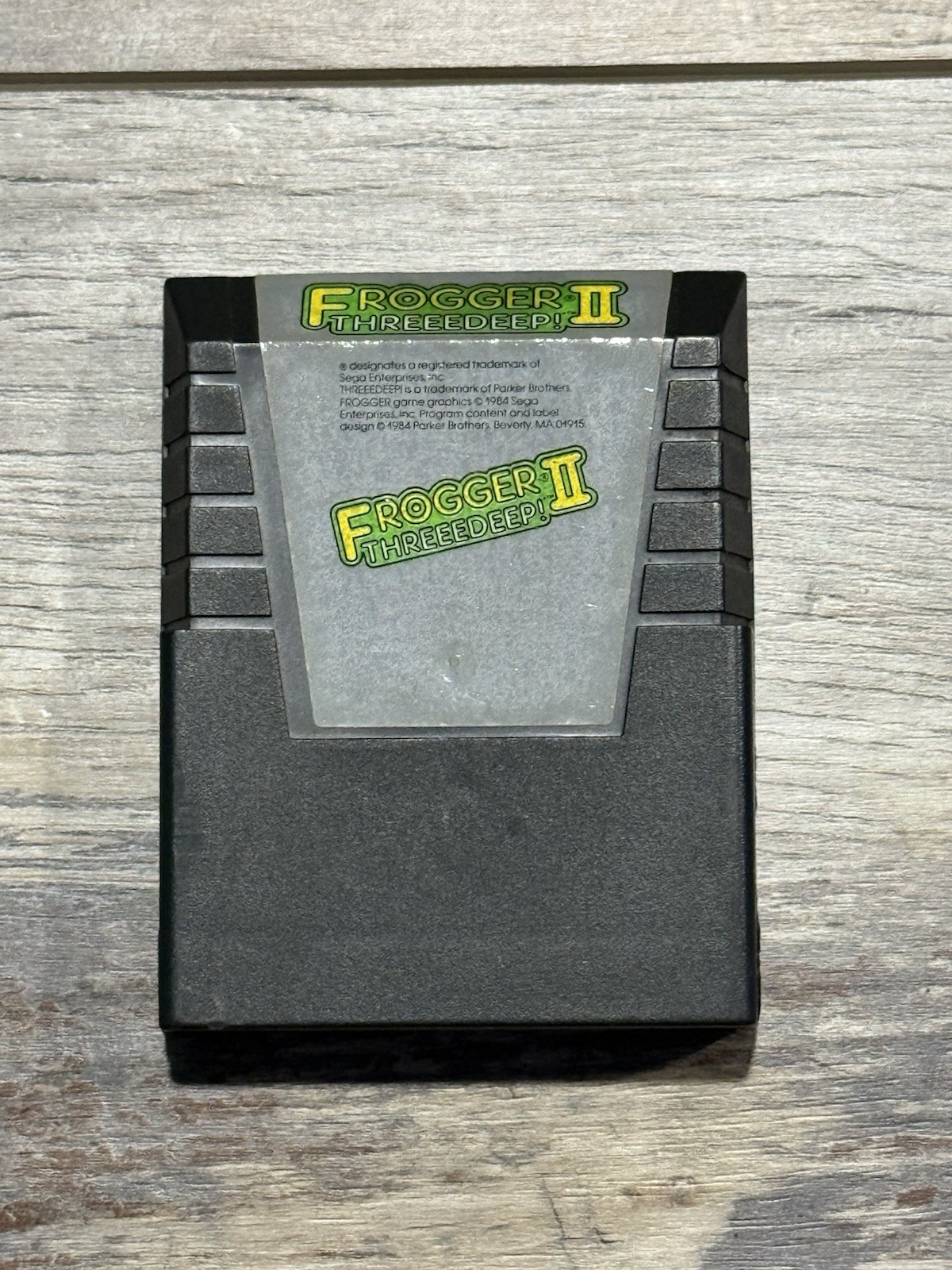 Frogger II ThreeeDeep Commodore 64 C64 Game Cartridge TESTED WORKING Vintage