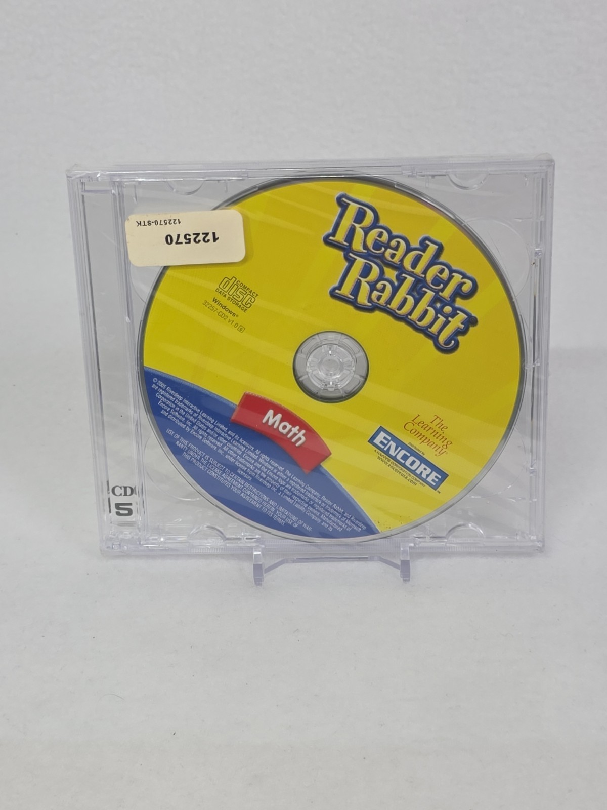​Reader Rabbit Kindergarten & Math PC CD-ROM Software 2 Disc Set 2005 Encore NEW