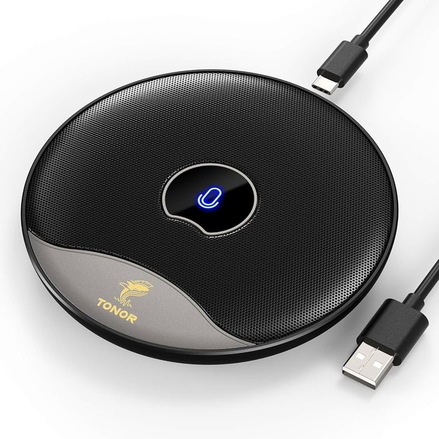 TONOR USB Conference Microphone, 360° Omnidirectional PC Computer Condenser Mic