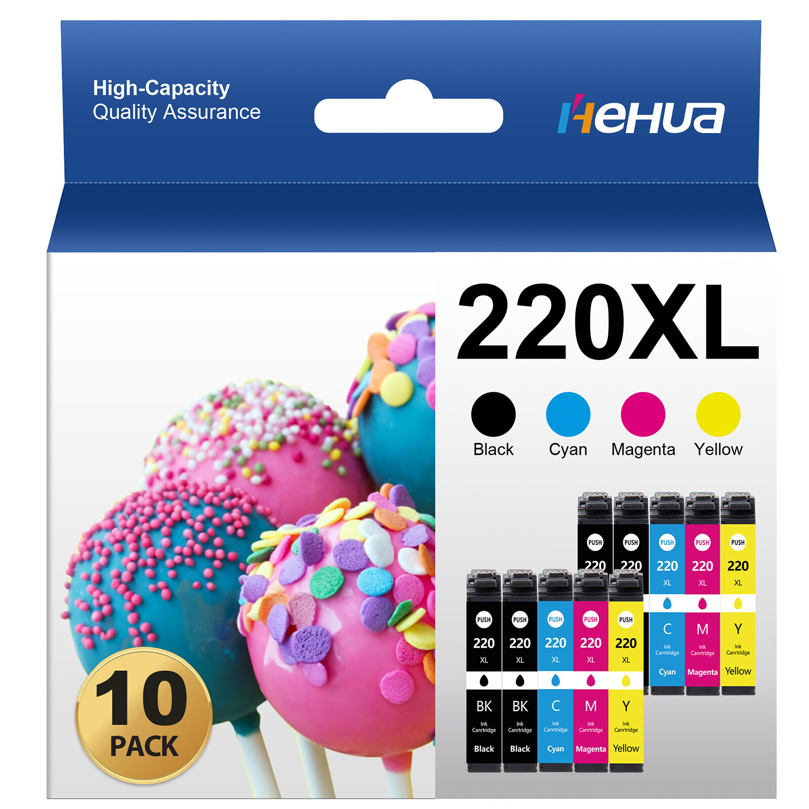 220XL Ink Cartridges For Epson XP-320 XP-420 XP-424 WF2630 WF2650 WF2660 WF2750