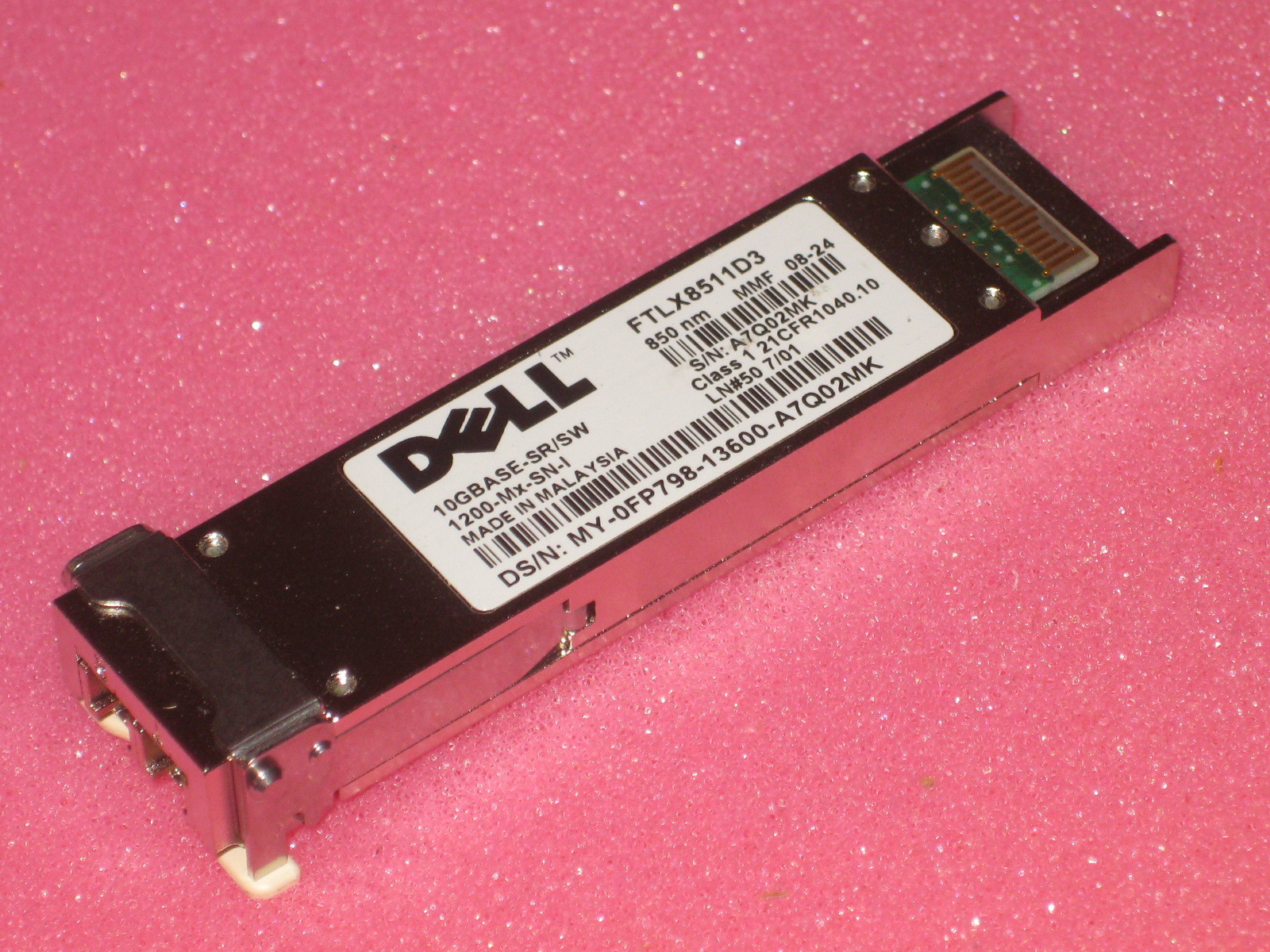 DELL / Finisar 10Gb 850nm XFP 10Gbase Optical Transceiver 0FP798 FTLX8511D3