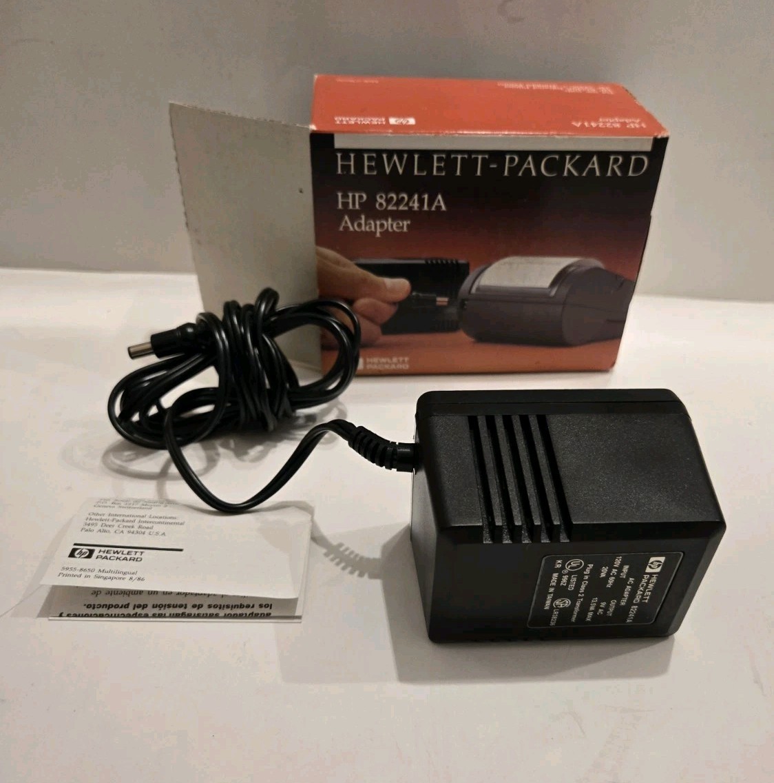 HP 82241A AC Adapter Power Supply for HP 82240A Infrared Printer OEM Box