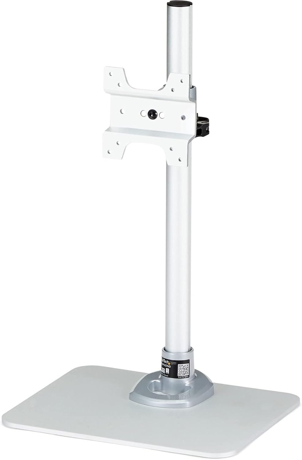 Startech Single Monitor Stand 34In up to 30.9Lb/14Kg, Silver (ARMPIVSTND)
