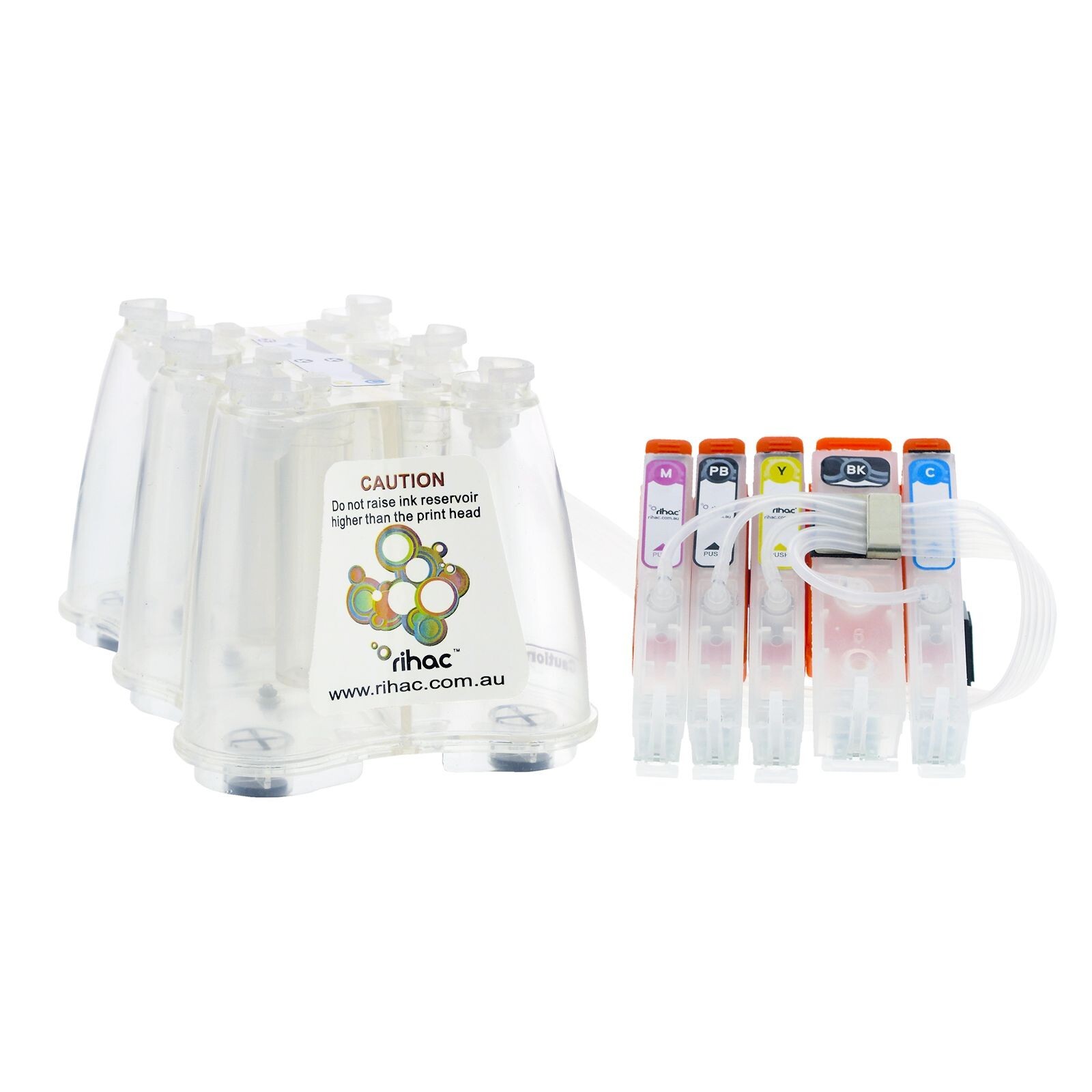 Rihac Empty CISS For Food Dye Edible Printing CANON TS5060 6060 CLI-671 PGI-670