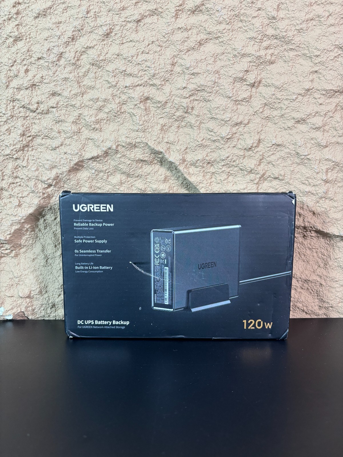UGREEN US3000 120W DC UPS Battery Backup for NAS 12000mAh 45615 Open Box