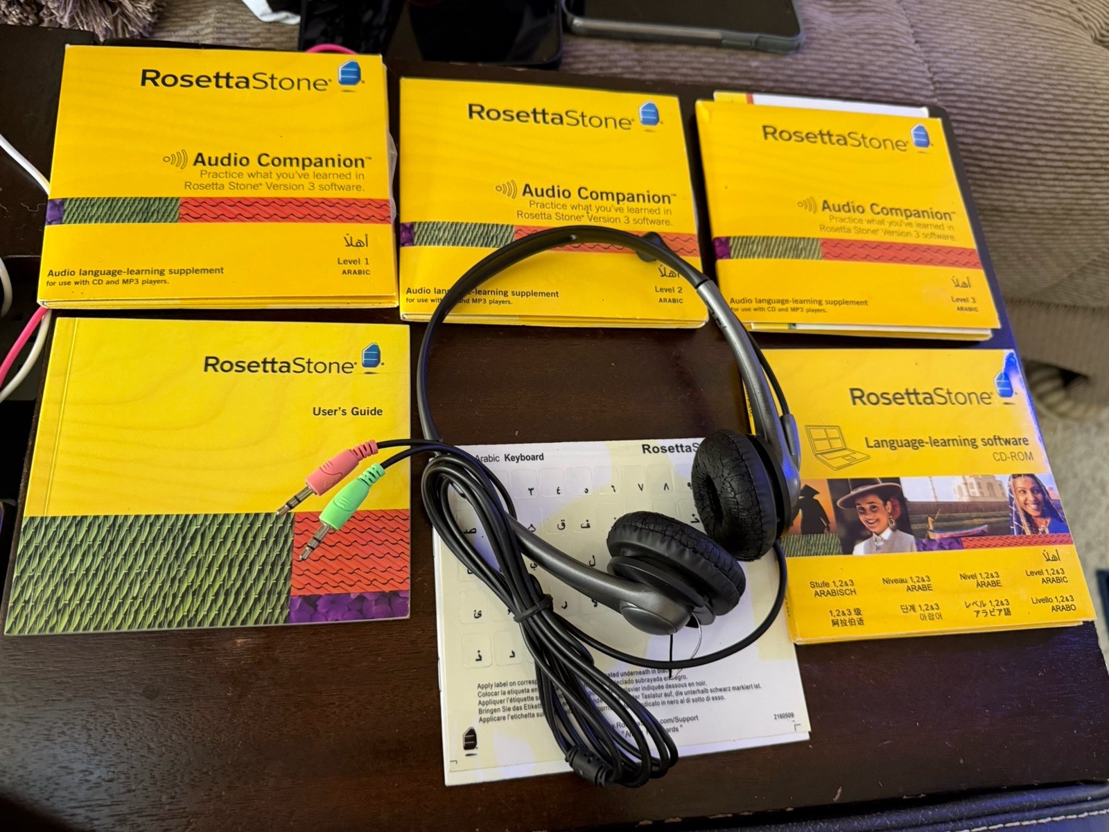 Rosetta Stone ~ Arabic Language Levels 1-3 + Audio Companions CD