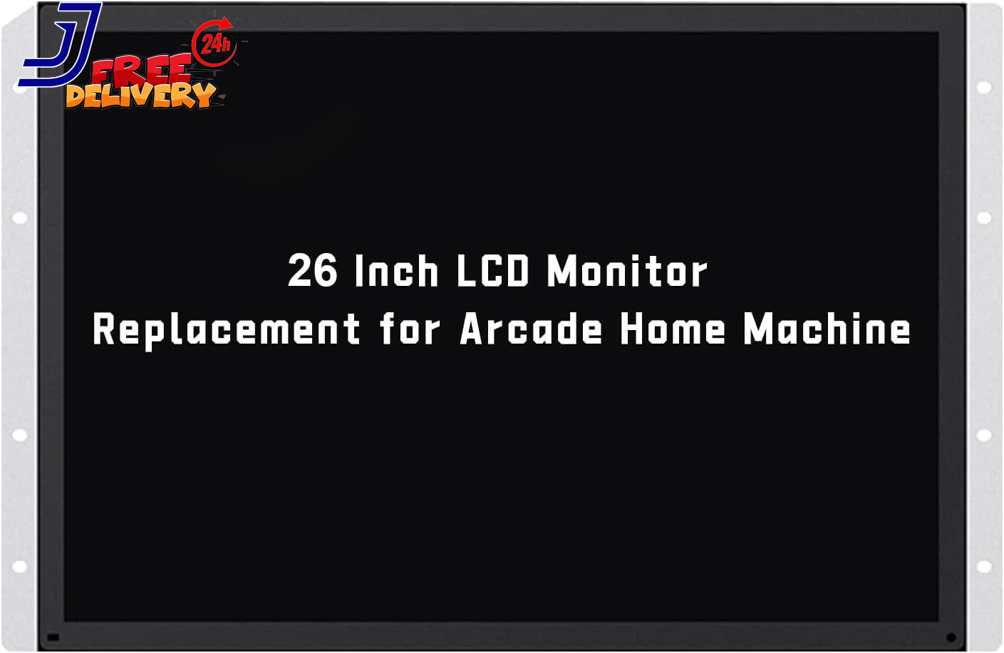26 Inch Arcade Monitor 4:3 Ratio LCD Gaming Monitor for HDMI/VGA/CGA/EGA
