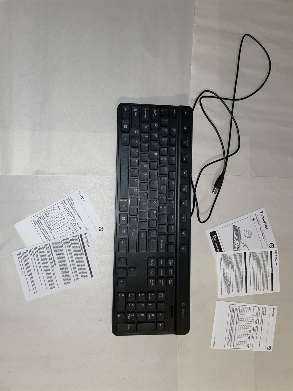 Kensington Simple Solutions Classic USB Wired Keyboard K55113US TAA Compliant