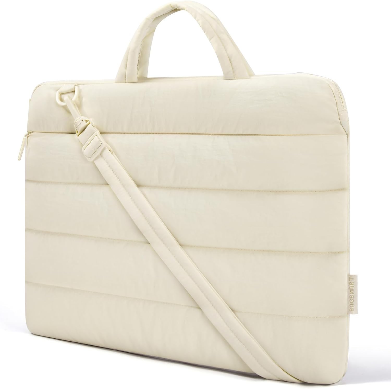 13-14 Inch Laptop Sleeve with Pocket for Work, Quilted Laptop Case