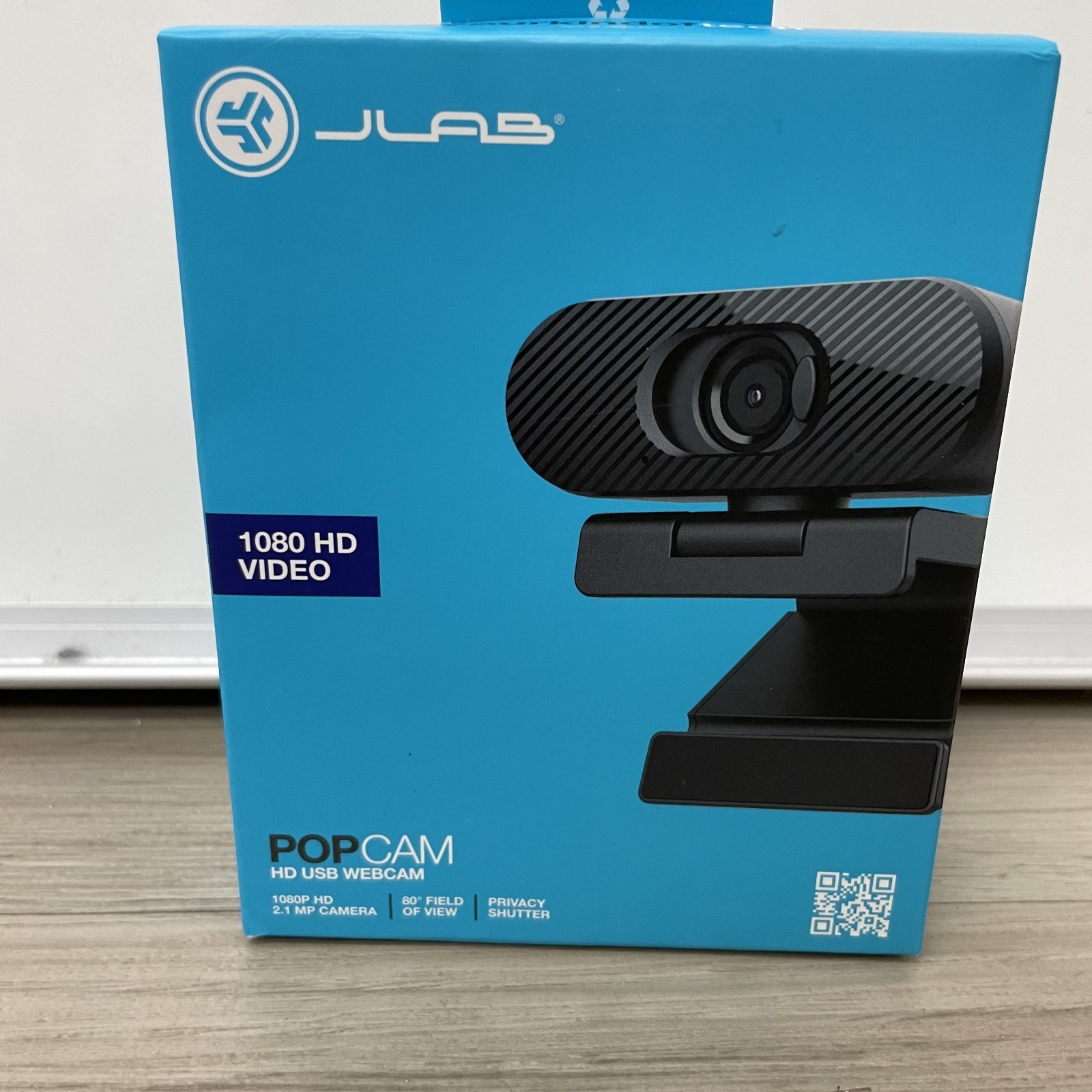 JLab POPCAM HD USB Webcam 1080p Black New Sealed Privacy Shutter