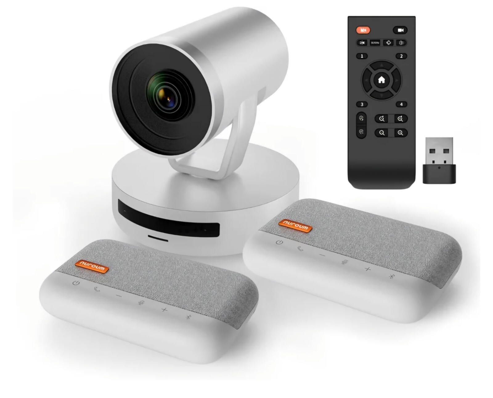 NUROUM Conference Room Camera System, 5X Optical Zoom, Noise Cancellation, Al...
