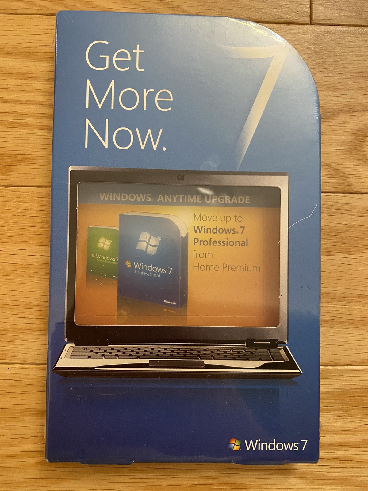 NEW SEALED Microsoft Windows 7 Home Premium to Professional Anytime Upgrade