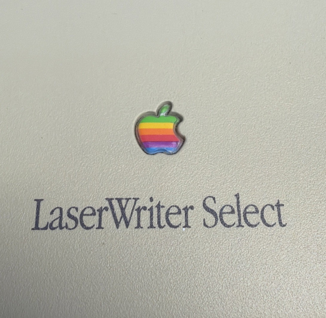 Vintage Apple LaserWriter Select 360 M2008 1994 Laser Printer Tested Prints Read