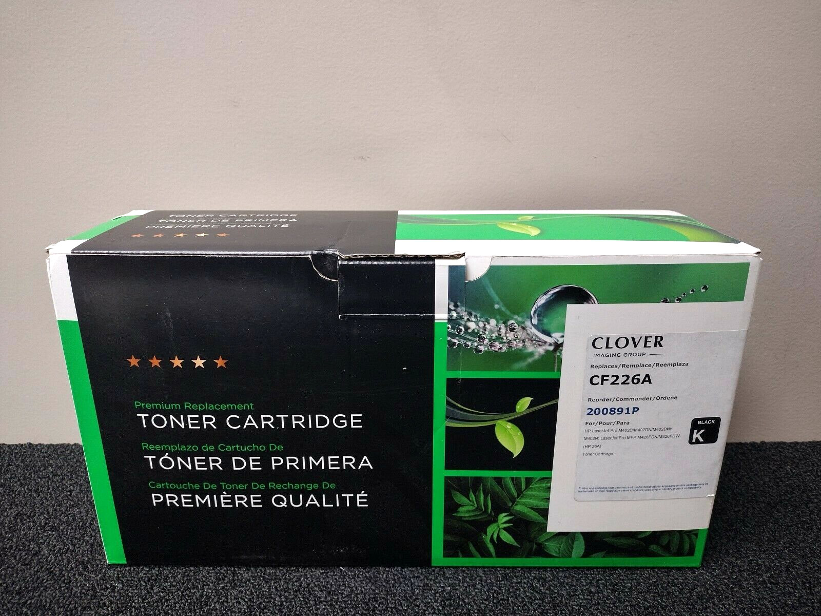 CLOVER REPLACEMENT CF226A TONER CARTRIDGE, BLACK-200891P