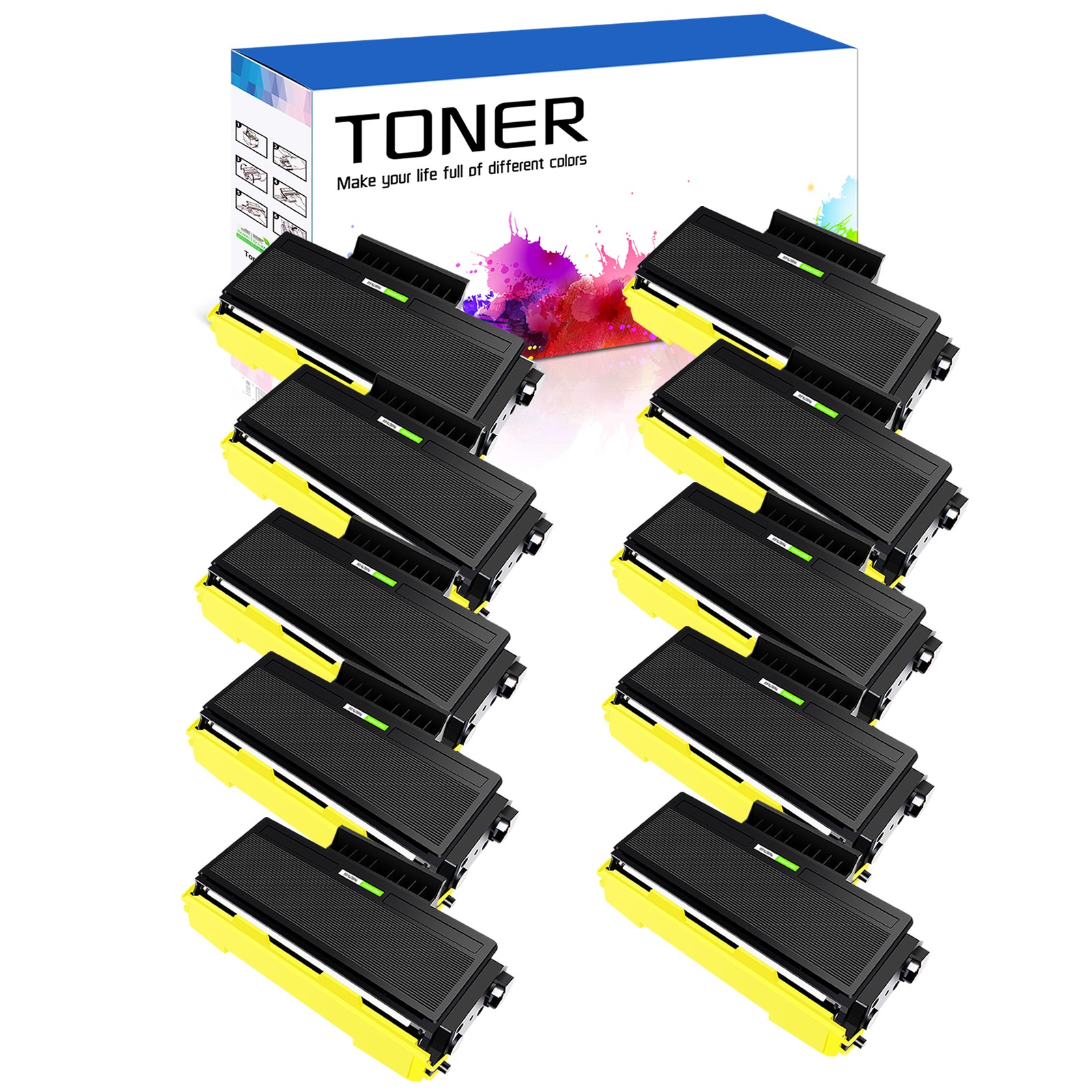 10PK TN580 TN650 Toner Cartridge For Brother MFC-8670DN MFC-8860DN MFC-8870WN