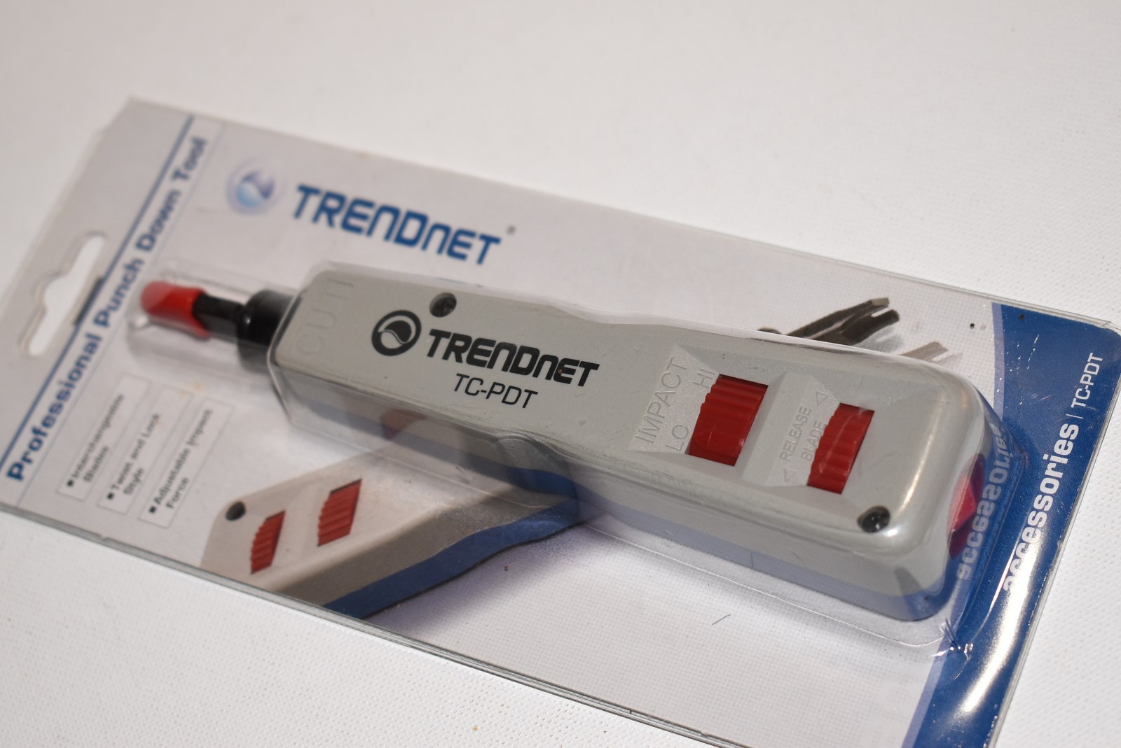 TRENDnet TC-PDT Pro Impact Punch Down Tool Networking V