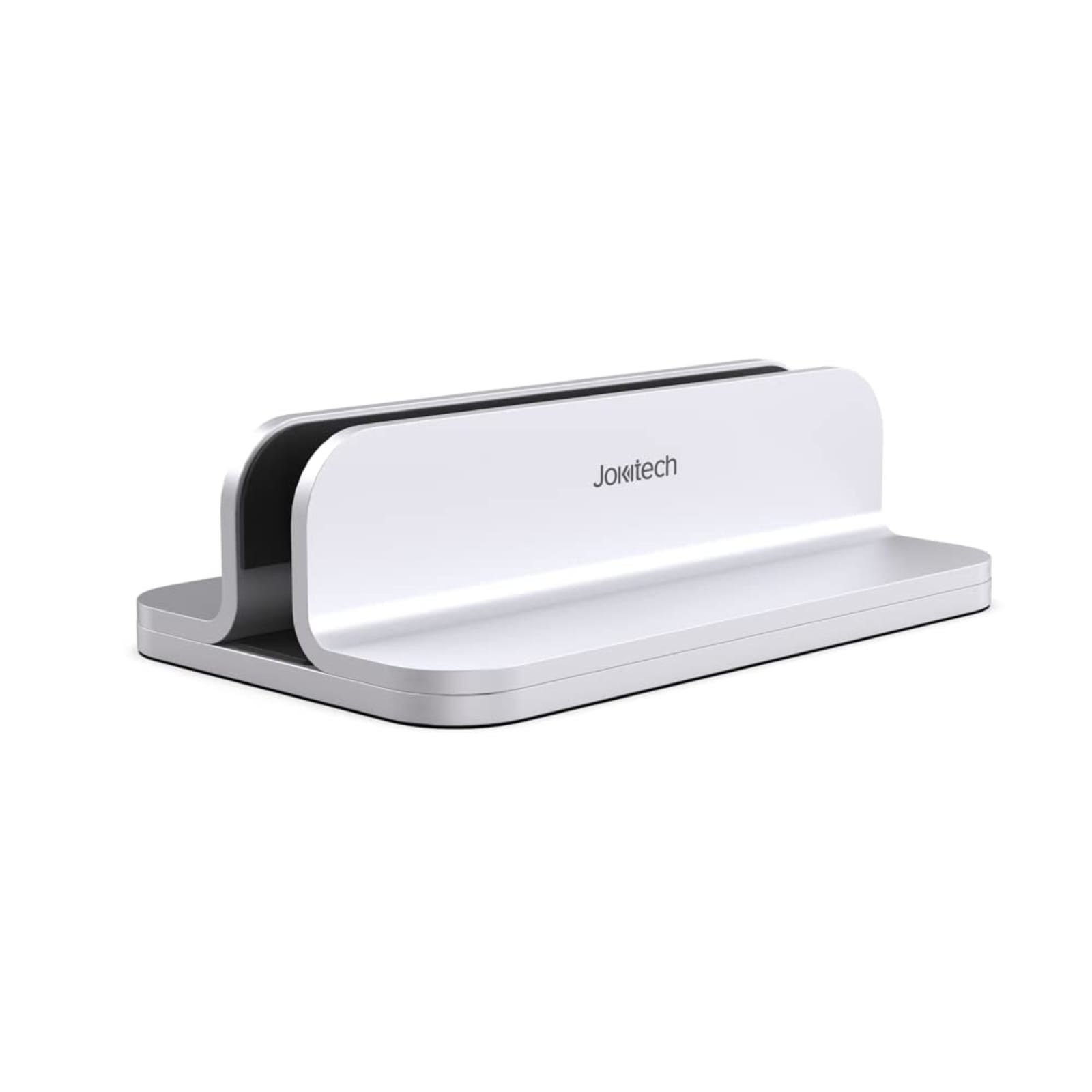 Adjustable Aluminum Vertical Laptop Stand Silver for MacBook Pro Air Mac Mini