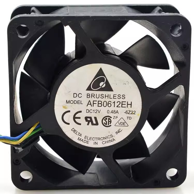 DELTA AFB0612EH 6025 12V 0.48A 6CM 4-Wire Server Cooling Fan