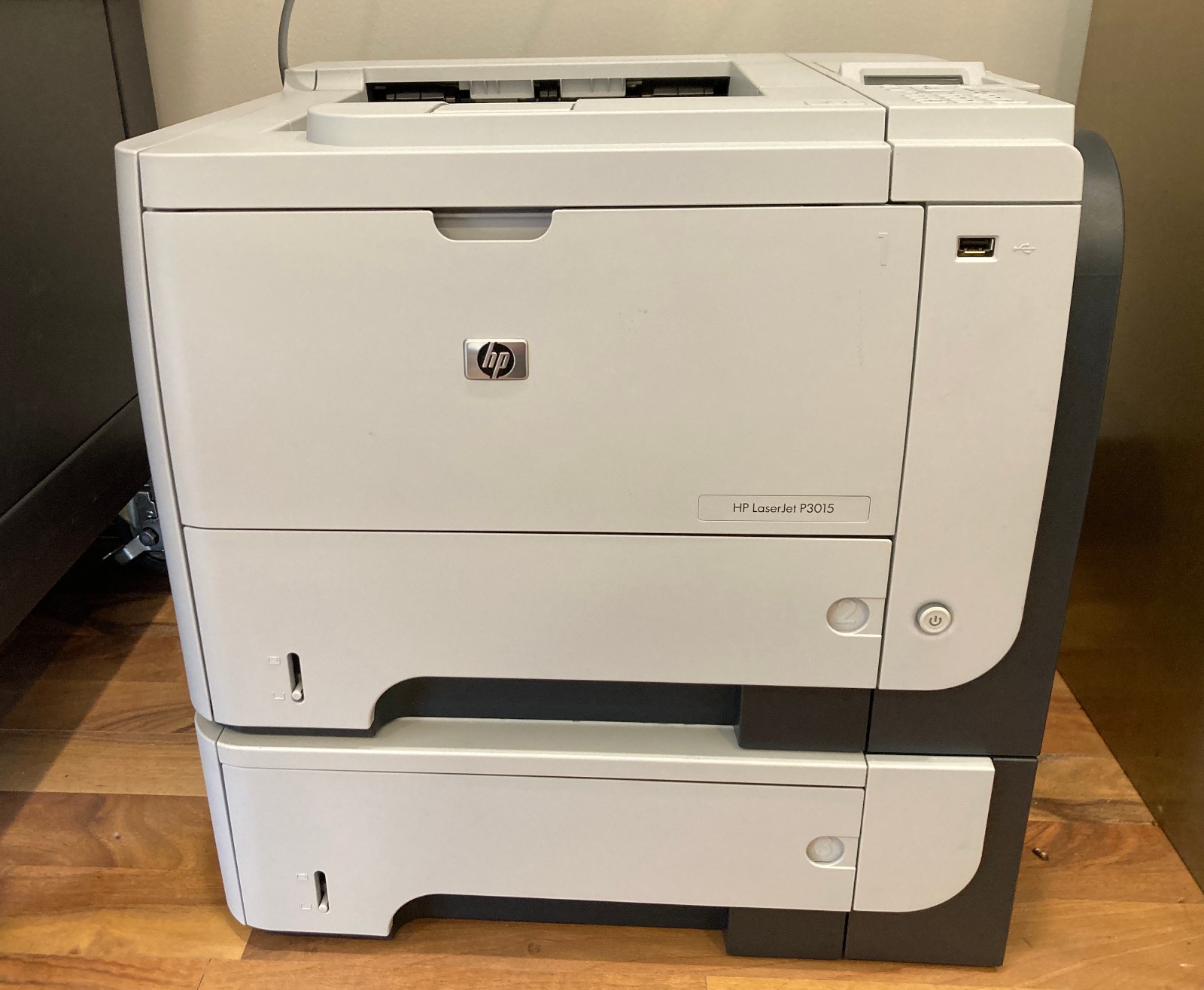 HP LaserJet Enterprise P3015dn Workgroup Laser Monochrome Printer CE528A TESTED