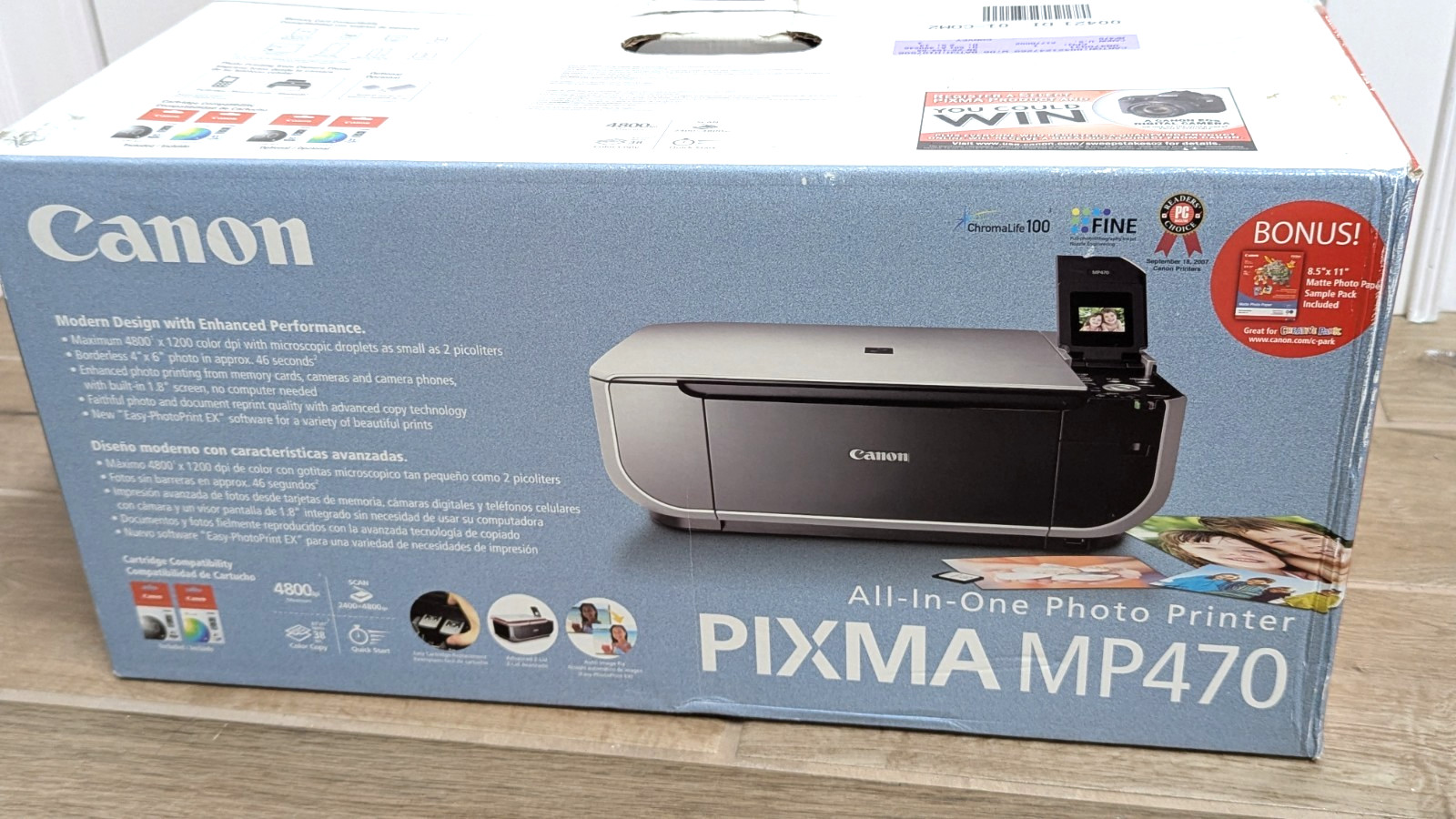 Canon Pixma MP470 All-In-One Inkjet Printer NEW Print Scan Copy