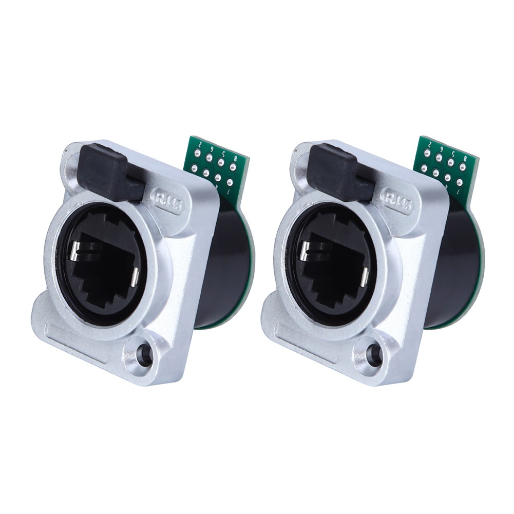 2Pcs RJ45 PCB Panel Waterproof Durable Insulator For Outdoor Use PA Material