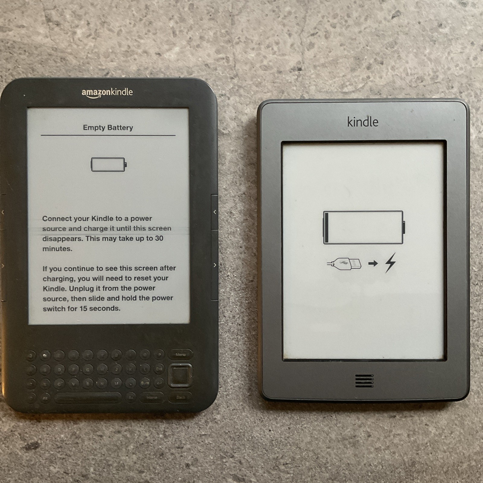Lot If Two Kindle EReaders Untested As Is For Parts