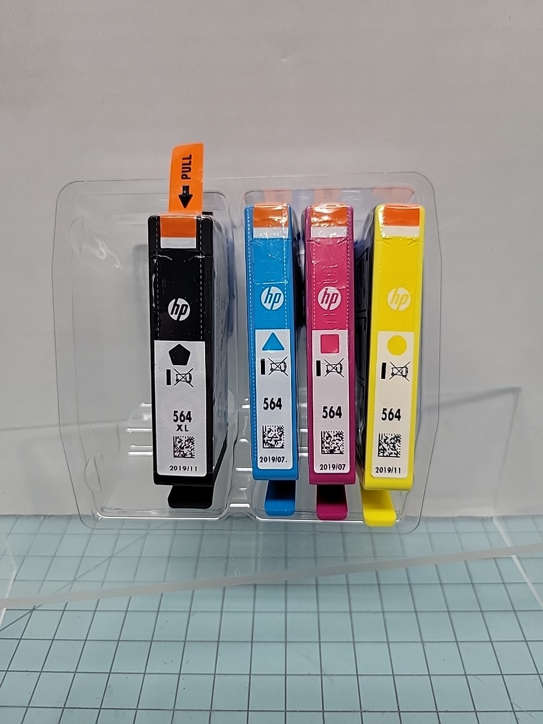Genuine HP 564XL Black & 564 C/M/Y Color Ink Set (#2)