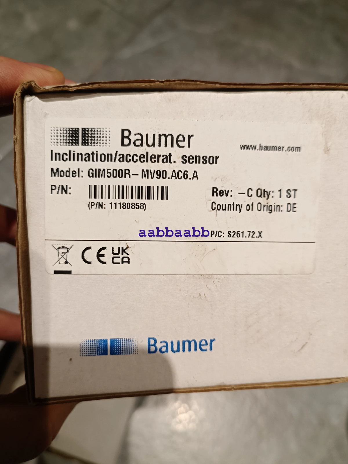 1PCS NEW Baumer GIM500R-MV90.AC6.A 11180858 Inclinometer By DHL or FedEX