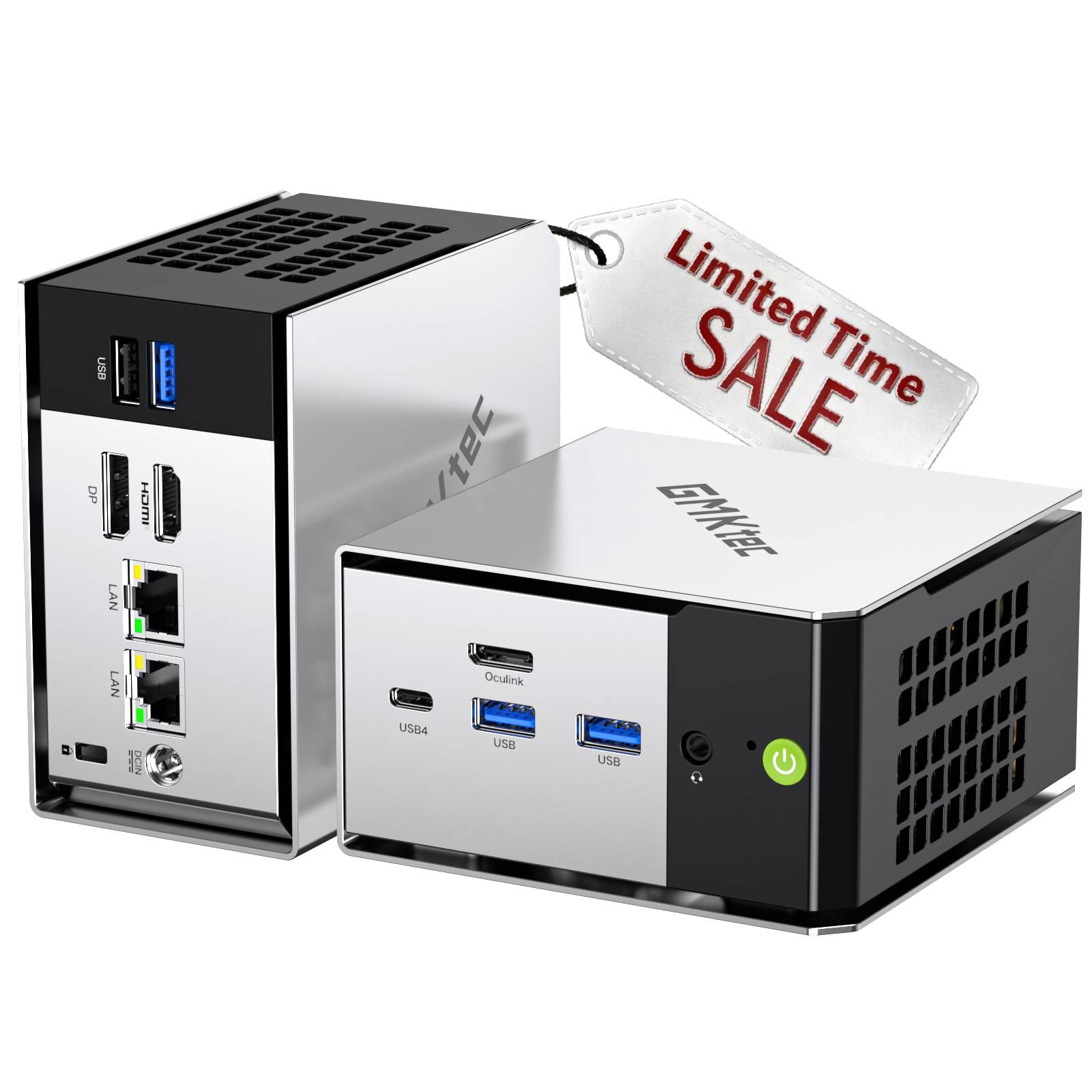 GMKtec M8 Mini PC AMD Ryzen 5 Pro 6650H Up to 4.5GHz 16GB LPDDR5 RAM 512GB SSD